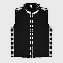 Мужской жилет Иллюзия заполненного пространства черный клетка и