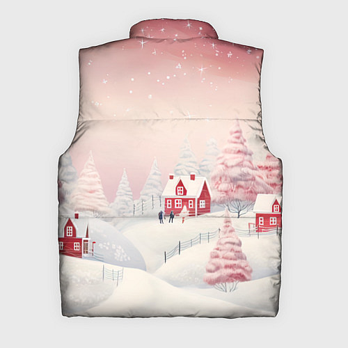 Мужской жилет Снежное сияние ночи / 3D-Черный – фото 2