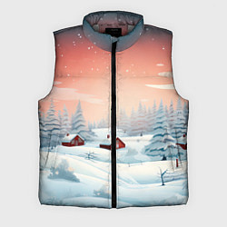 Мужской жилет Погружение в зимнюю атмосферу