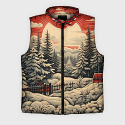 Мужской жилет Блеск снежинок новогодний стиль