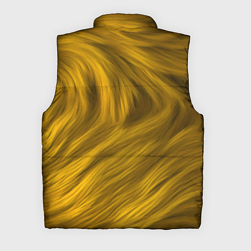 Мужской жилет Текстура желтой шерсти / 3D-Красный – фото 2