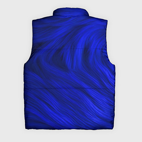 Мужской жилет Текстура синей шерсти / 3D-Красный – фото 2