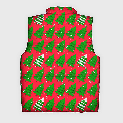 Мужской жилет Рождественские ёлки / 3D-Светло-серый – фото 2