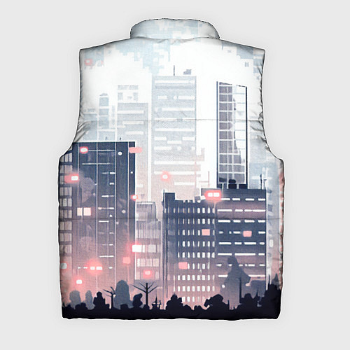Мужской жилет Безмятежный город / 3D-Светло-серый – фото 2