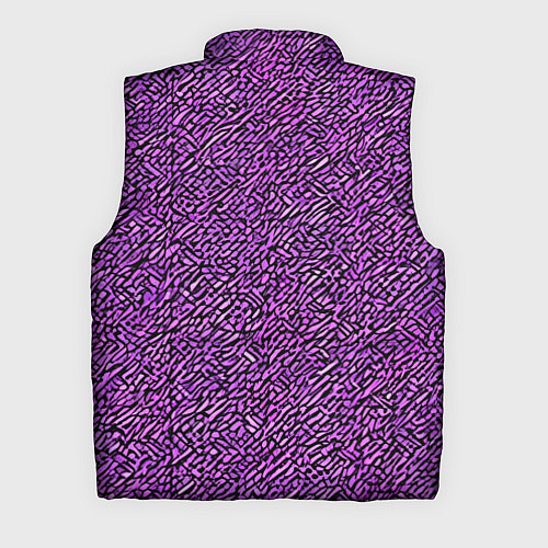 Мужской жилет Чёрные и фиолетовые мазки / 3D-Светло-серый – фото 2