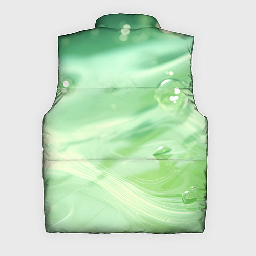 Мужской жилет Зеленая вода с пузырями / 3D-Светло-серый – фото 2