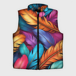Мужской жилет Перья паттерн - нейросеть