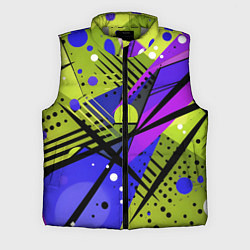 Мужской жилет Хаотичная абстракция поп-арт, цвет: 3D-светло-серый