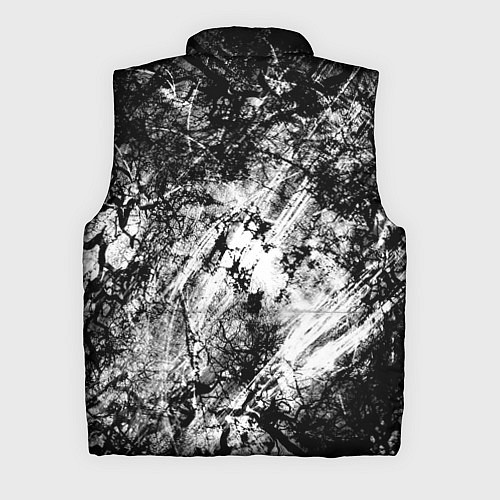Мужской жилет Зимний лес узоры / 3D-Черный – фото 2