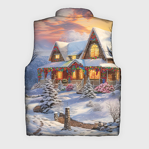 Мужской жилет Звездная полночь подарков / 3D-Светло-серый – фото 2