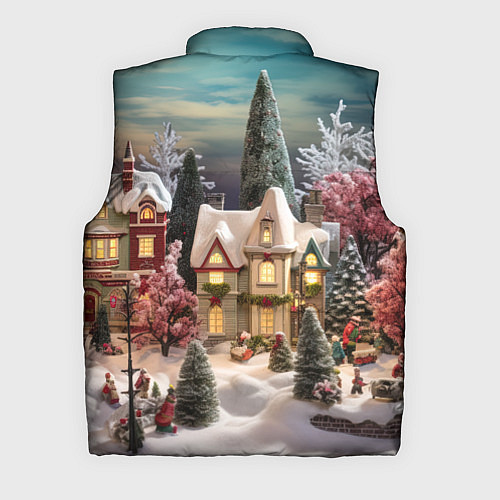 Мужской жилет Снежное сияние ночи / 3D-Светло-серый – фото 2