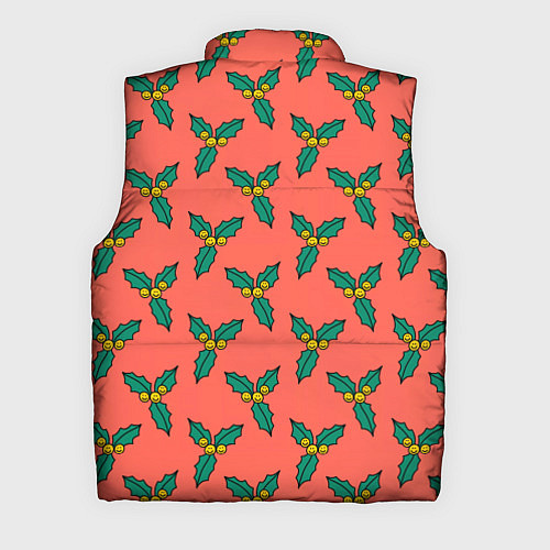 Мужской жилет Ягоды остролиста / 3D-Красный – фото 2