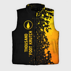 Мужской жилет Thousand Foot Krutch - gold gradient по-вертикали, цвет: 3D-черный