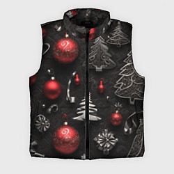 Мужской жилет Новогодние игрушки елочные