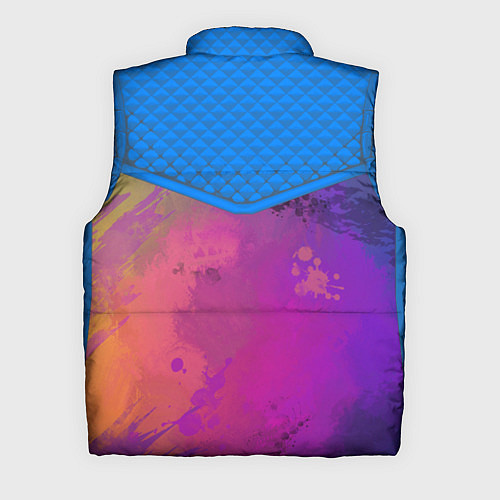 Мужской жилет Кляксы и цветной туман / 3D-Черный – фото 2