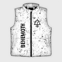 Мужской жилет Behemoth glitch на светлом фоне вертикально