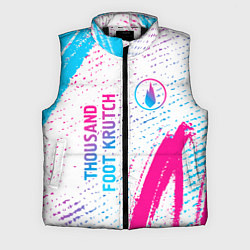 Мужской жилет Thousand Foot Krutch neon gradient style вертикаль, цвет: 3D-черный