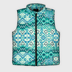Мужской жилет Орнамент узбекского народа - икат, цвет: 3D-светло-серый