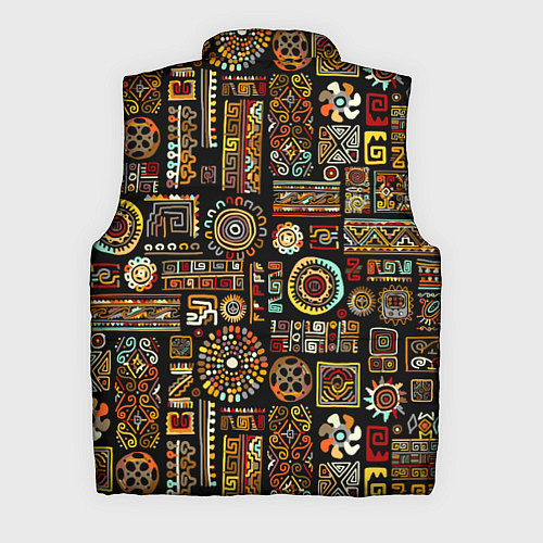 Мужской жилет Африканский этнический орнамент / 3D-Черный – фото 2