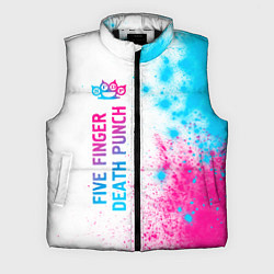 Мужской жилет Five Finger Death Punch neon gradient style по-вер, цвет: 3D-черный