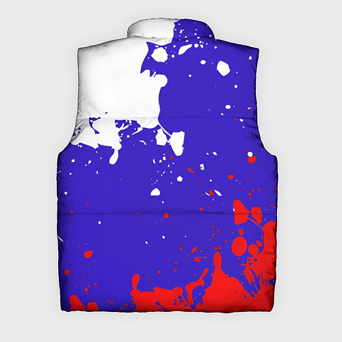 Мужской жилет Российский герб на триколоре / 3D-Светло-серый – фото 2