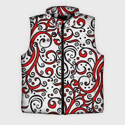 Мужской жилет Красный кружевной узор