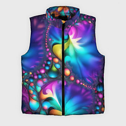 Мужской жилет Розово синий фрактал