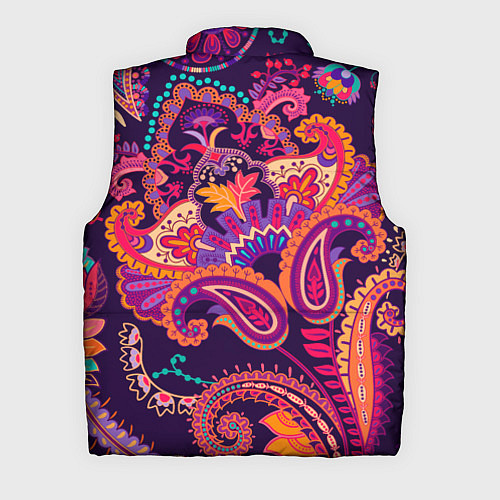 Мужской жилет Индийские этнические узоры / 3D-Светло-серый – фото 2