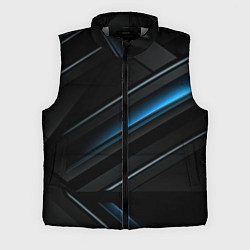 Мужской жилет Абстрактная вселенная синего и черного, цвет: 3D-светло-серый