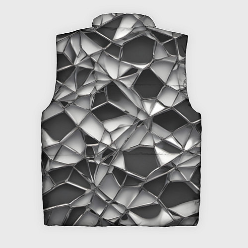 Мужской жилет Чёрно-белая сетка / 3D-Красный – фото 2