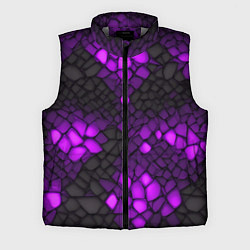 Мужской жилет Фиолетовый трескающийся камень