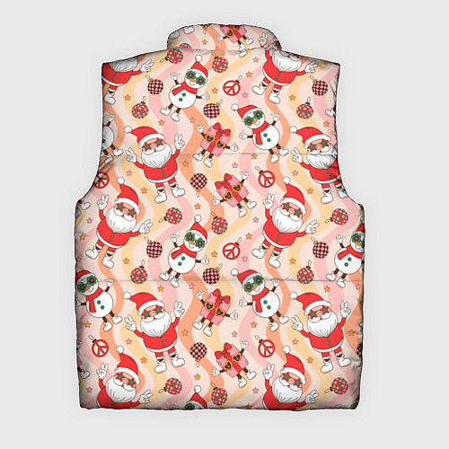 Мужской жилет Праздничный новогодний узор / 3D-Красный – фото 2