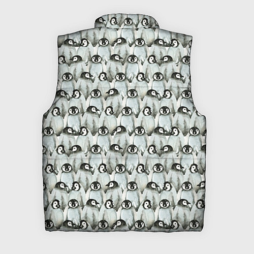 Мужской жилет Акварельные пингвины / 3D-Светло-серый – фото 2