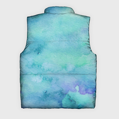 Мужской жилет Бирюзовый дракон узор / 3D-Черный – фото 2