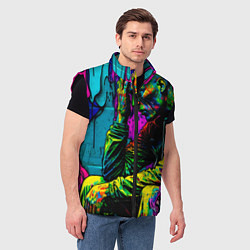 Мужской жилет Одиночество, цвет: 3D-черный — фото 2
