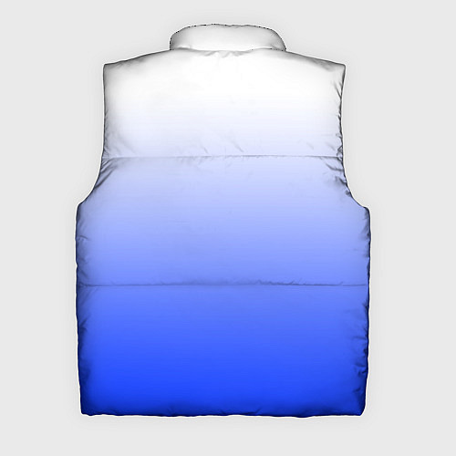 Мужской жилет Градиент бело-синий / 3D-Светло-серый – фото 2