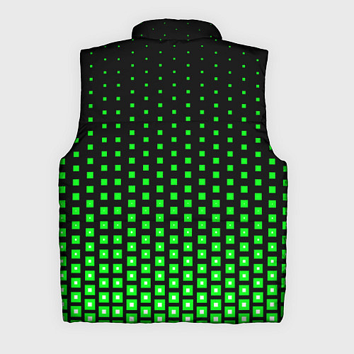 Мужской жилет Зелёные квадраты / 3D-Красный – фото 2