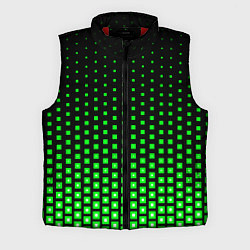 Мужской жилет Зелёные квадраты