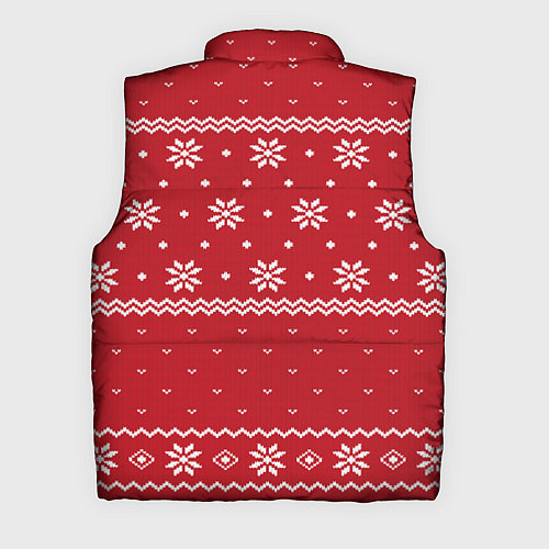 Мужской жилет Новогодний свитер с драконами / 3D-Черный – фото 2