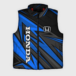 Мужской жилет Honda motors - синяя спортивная абстракция, цвет: 3D-красный