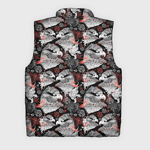 Мужской жилет Портреты орлов / 3D-Светло-серый – фото 2