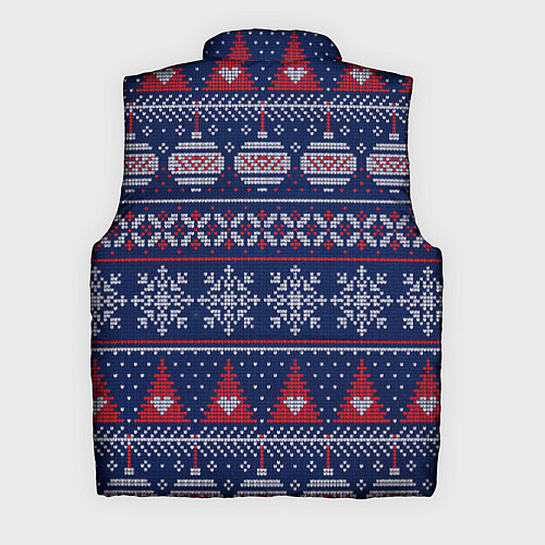 Мужской жилет New Years sweater / 3D-Красный – фото 2