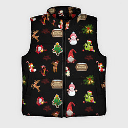 Мужской жилет Много новогодних игрушек