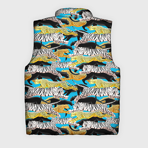 Мужской жилет Прыжок диких кошек / 3D-Светло-серый – фото 2