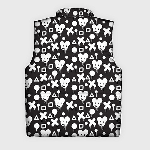 Мужской жилет Черно белые фигурки / 3D-Светло-серый – фото 2