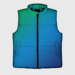 Мужской жилет Зеленый и синий диагональный градиент