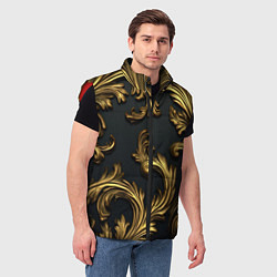 Мужской жилет Позолоченные классические объемные узоры, цвет: 3D-красный — фото 2