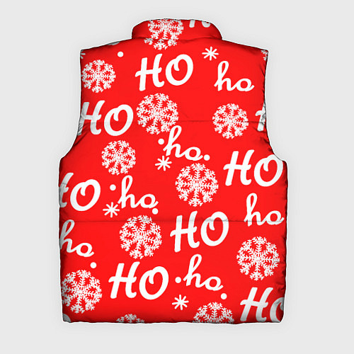 Мужской жилет Падающие снежинки / 3D-Черный – фото 2