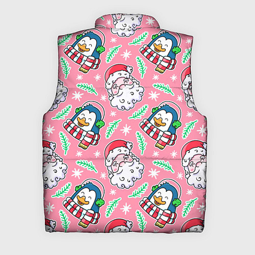 Мужской жилет Персонажи новогодние / 3D-Светло-серый – фото 2