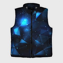 Мужской жилет Синяя геометрическая абстракция